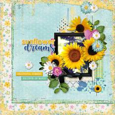 Sunflower Dreams Layout