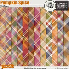 Pumpkin Spice Plaid Papers
