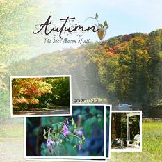 “Autumn" digital layout features SSDLAT: Simply Blended, Series 2