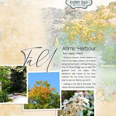 "Fall" digital layout showcases SSDLAT: Simply Blended, Series 1