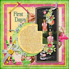 Back to School Layout by Silvia Romeo