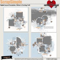 ScrapSimple Digital Layout Collection:winter is coming