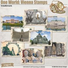 One World Vienna Stamps by Silvia Romeo