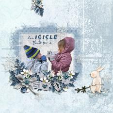Layout using ScrapSimple Digital Layout Collection:snow kissed