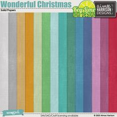 Wonderful Christmas Solid Papers