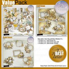 Gold Xmas Value Pack by BeeCreation