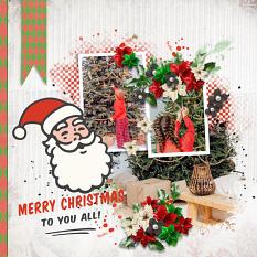 Layout using ScrapSimple Digital Layout Collection:christma time