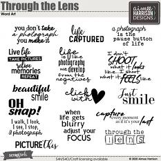 Through the Lens Word Art