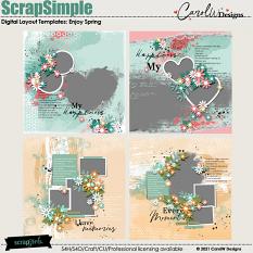 ScrapSimple Digital Layout Collection:enjoy spring