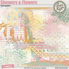 Showers and Flowers Paint Splatters