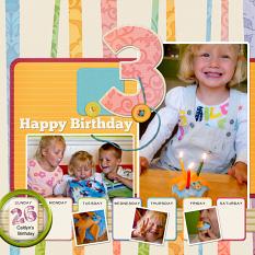 Happy Birthday Layout by Shalae Tippetts