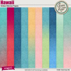 Hawaii Shimmer Ombre Papers