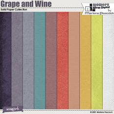 Grape And Wine Solid Papers