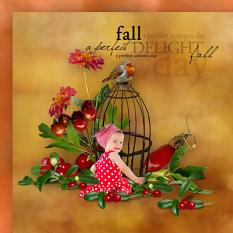 layout using Fall Song by BeeCreation