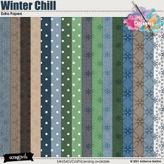 Winter Chill Extra Papers By AdrienneSkeltonDesigns