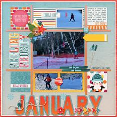 Layout using Feeling Frosty Collection Biggie