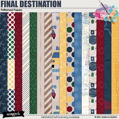 Final Destination Patterned Papers by Adrienne Skelton Designs