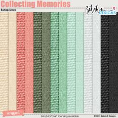 Collecting Memories Burlap Stack by Bekah E Designs