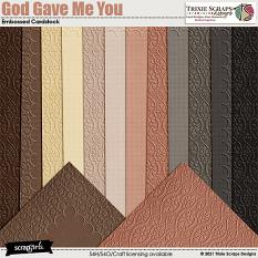 God Gave Me You Cardstock by Trixie Scraps Designs