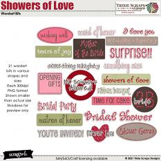 Showers of Love Wordart Bits