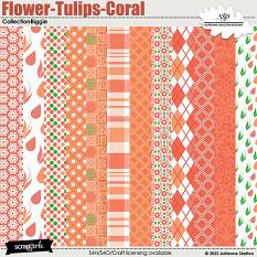 Flower Tulip Coral Collection Biggie by Adrienne Skelton