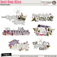 Just One Kiss Wordart by Trixie Scraps
