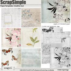 ScrapSimple Paper Template: Creative Soul