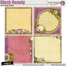 Blush Beauty Page Starters by Trixie Scraps Designs