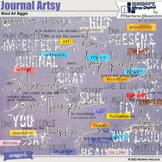 Journal Artsy Word Art Biggie