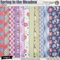 Spring in the Meadow Kit Papers Trixie Scraps