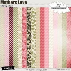 Mothers Love Extra Paper Pack by Adrienne Skelton Designs