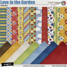 Love in the Garden Kit Papers Trixie Scraps