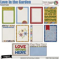 Love in the Garden Pocket Cards Trixie Scraps
