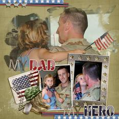 American Heroes Layout by Mary Kate