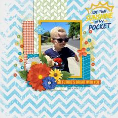 Layout created using Sunshine In My Pocket Collection