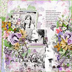 Layout using ScrapSimple Digital Layout Collection:Bloom&Grow
