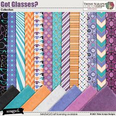 Got Glasses Kit Papers by Trixie Scraps