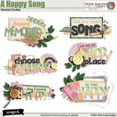 A Happy Song Wordart by Trixie Scraps