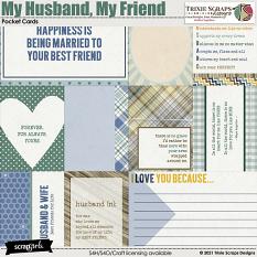 My Husband My Friend Pocket Cards Trixie Scraps
