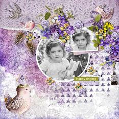 Layout using ScrapSimple Digital Layout Collection:Bird Poetry