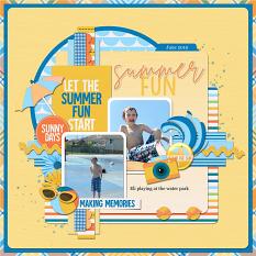 Layout created using Value Pack: Summer Fun
