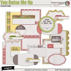 You Raise Me Up Journal Cards by Trixie Scraps