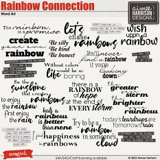Rainbow Connection Word Art