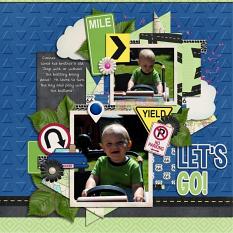 Summer Road Trip Layout by Meagan