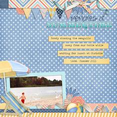 Summer on the Boardwalk Layout by Stacey
