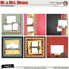 Mr. & Mrs. Mouse Quickpages by Trixie Scraps