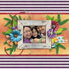 Layout by Penny using Sunkissed Patterned Paper Pack