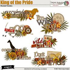 King of the Pride Wordart by Trixie Scraps