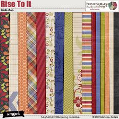 Rise to It Kit Papers by Trixie Scraps