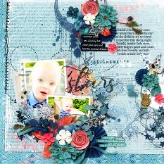 Layout using ScrapSimple Digital Layout Collection:Pocket Full Of Star